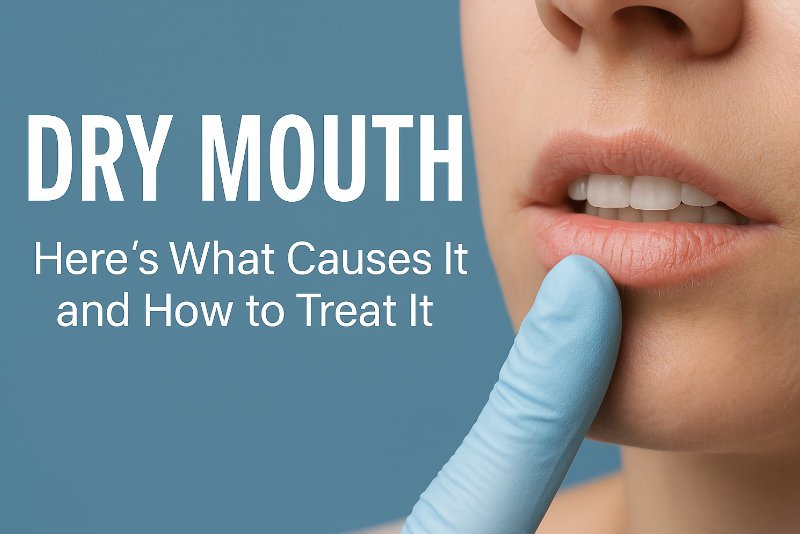 Early signs of dehydration affecting lips and oral tissues